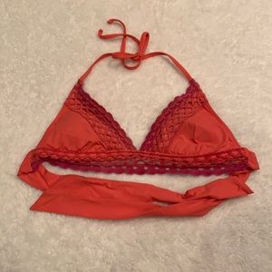 Crochet detail bikini top